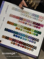 Nouveau kit complet de vernis gel pour ongles Suuseegel, personnalisable avec logo, 50 couleurs, effet œil de chat, pour salons de manucure