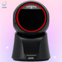 Sistema POS para Supermercado AIXW, Escáner de Código de Barras 2D de Escritorio, Lector de Códigos QR con Cable USB para Conexión a Computadora
