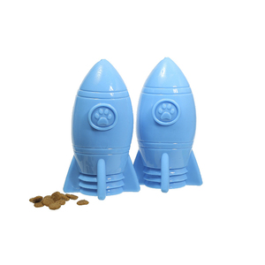 Giocattolo per Cani a Forma di Razzo in Morbida Gomma TPR per Dispensare Premi, Vendita Calda - Product Image 4