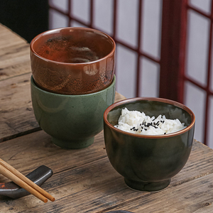 Restaurant <span class=keywords><strong>Cuisine</strong></span> Bol à riz en céramique <span class=keywords><strong>Cuisine</strong></span> japonaise Tasse à soupe Bol à <span class=keywords><strong>matcha</strong></span> Vaisselle rétro en porcelaine Bol à salade et à collation - Product Image 5