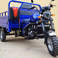 Tricycle utilitaire à essence 200cc durable à carrosserie ouverte, 3 roues, capacité de charge de 1000 kg et vitesse de 50-70 km/h pour le transport industriel