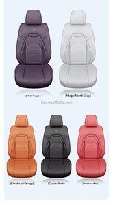 Grey Luxury <strong>Car</strong> <strong>Seat</strong> Covers Full Set Nappa Leather 360 <strong>Wrap</strong> Fit <strong>for</strong> Ford F-150 Escape Explorer All Season Universal - Product Image 6