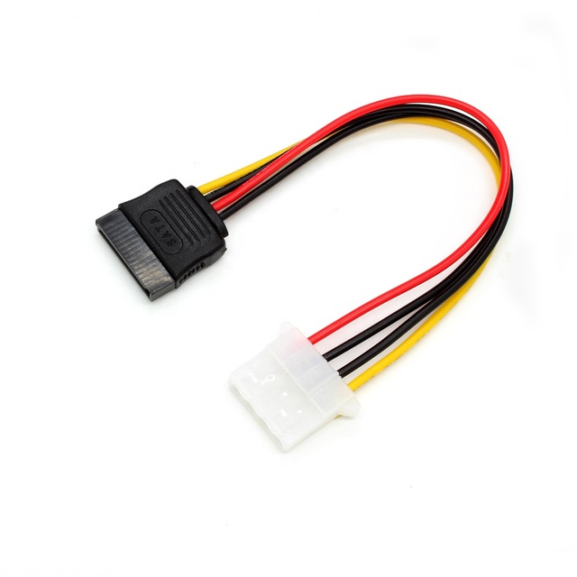 IDE 4pin Male to 15pin Female HDD Extension Power Adapter Cable Molex to Sata Cable Molex to Sata Sata Cable
