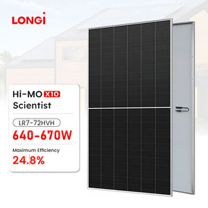 Panneaux solaires Longi Himo X10 620W 640W 645W 650W 655W 660W 665W 670W Panneaux solaires monocristallins bifaciaux pour l'électricité domestique - Product Image 1