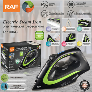 Fer à vapeur électrique RAF avec revêtement céramique anti-calcaire, nettoyage automatique et pulvérisation d'eau, réservoir d'eau de 400 ml avec fonction vapeur puissante - Product Image 2