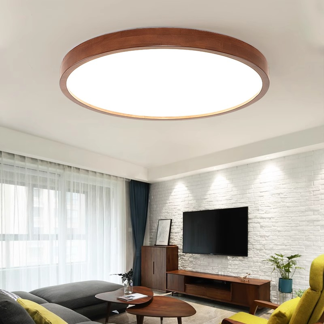 Modern Minimalist Design Round Switch Control Smart Home Lighting Living Room Bedroom Surface Mounted Acrylic Led Ceiling Light
