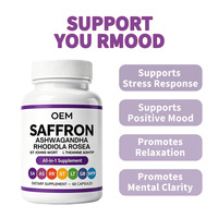 Complément OEM – 60 Capsules d'Extrait de Safran pour Adultes – Soulagement Naturel du Stress avec Soutien Immunitaire et Bienfaits Antioxydants