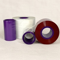 Ruban de transfert thermique flexible en résine cirée de qualité industrielle blanc 55mm*1200m pour emballage de stérilisation en gros