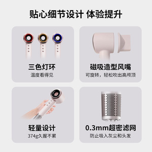 High Speed Hair Dryer 120000 Rpm Ionic Blow Dryer With Detachable Nozzle Quiet Operation For Home Use - Product Image 5