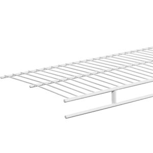 Adjustable Welded Wire Shelving System Walk-in Closet Organizer, Steel Wire Shelf Hanging Wardrobe Storage <b>Rack</b> for Bedroom Clos - Product Image 2