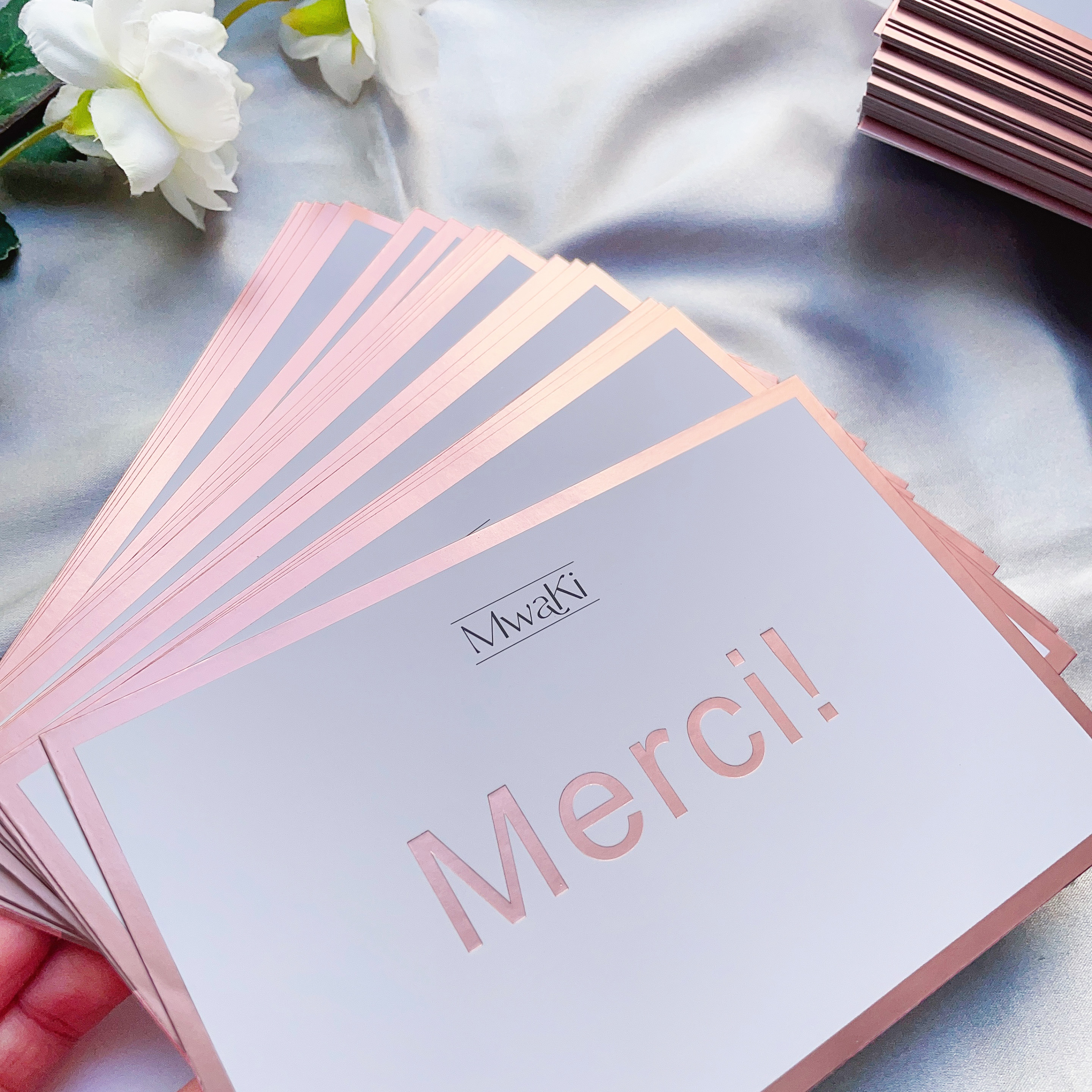 Rose gold foil stamping
