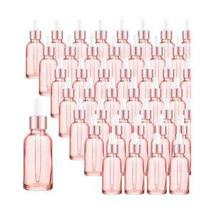 En Stock: Botellas de Vidrio con Gotero para Aceites Esenciales y Sueros Cosméticos, Color Rosa Dorado, 5ml, 10ml, 15ml, 20ml, 30ml, 50ml, 100ml - Product Image 1
