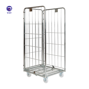 कस्टम मजबूत संरचना तार जाली गोदाम धातु रोलर ट्रॉली - Product Image 1