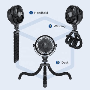 Bàn Làm Việc Bạch Tuộc Có Thể Sạc Lại Mới Của Trung Quốc Quạt Mini Dành Cho Phòng Gia Đình 2022 Pin Sạc Đứng <span class=keywords><strong>Micro</strong></span> Usb Làm Mát Không Khí - Product Image 5