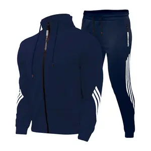 Bán Buôn OEM Tùy Chỉnh Người Đàn Ông Áo Khoác Top Quần Ngoài Trời Hai Piece Set Miễn Phí Logo In Tracksuit