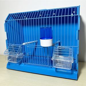 Luxueux Simple Belle Cage à oiseaux en fer à fil Durable Cage d'élevage à la main avec support roulant adapté à toutes sortes d'oiseaux - Product Image 2