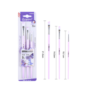 Juego de <span class=keywords><strong>precio</strong></span> de fábrica de Giorgione, 3 pinceles de pelo de nailon con mango de plástico para acuarela, pintura al óleo acrílica, pinceles de calidad - Product Image 5