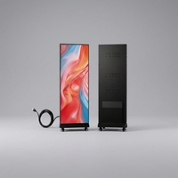 Écran d'affichage LED portable et pliable (P2.5) / Affichage numérique publicitaire LED GOB, luminosité 1000 cd, garantie 2 ans pour les centres commerciaux
