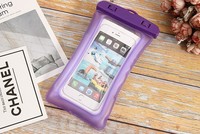 Tas tahan air Pvc casing ponsel untuk iphone samsung bening Pouch Case tahan air pelindung tas ponsel