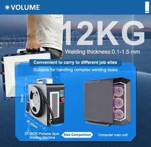 Máy hàn điểm QCW di động dùng cho đồ trang sức kim loại, máy hàn laser tự động CNC cầm tay xung - Product Image 5