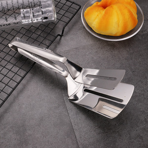 Stainless Steel Meat Tongs Heavy Duty Oven Safe For <b>Grilling</b> Cooking Baking <b>Pan</b> Frying Food <b>Handling</b> Utensil 1 Piece A4275 - Product Image 2