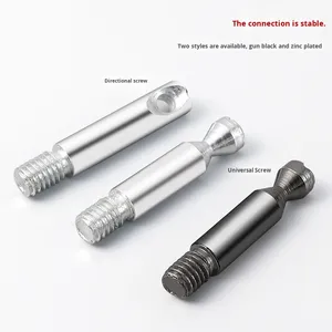 Furniture Metal Four-in-one Invisible Connector Assembly Screw Nut Fastener Hardware Cabinet Eccentric Wheel Bed Three-in-one - Product Image 3