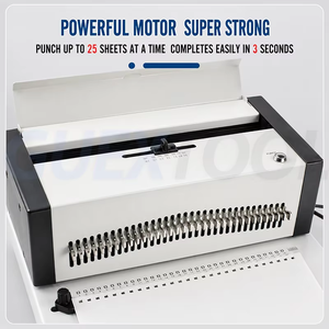 Relieuse à peignes électrique Exuan avec poinçonnage de précision et pédale pour bureau - Product Image 6