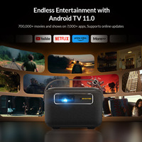 Projecteur intelligent Android 11 4K BYINTEK R20 Max 500 ANSI pour l'apprentissage interactif, la formation éducative, les présentations de bureau