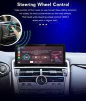 Radio Android de 12.3 Pulgadas con GPS y Navegación para Pantalla de Reproductor, Carplay, DSP, MP3, Transmisor FM, Mirror Link para Lexus RX350 2009-2014