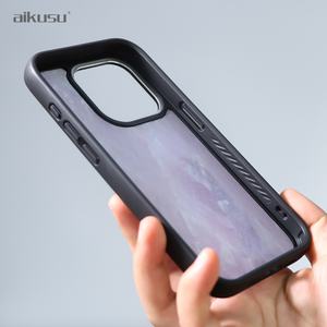 Fundas Personalizadas para Teléfono 3M a Prueba de Golpes, Funda de TPU Mate con Diseño de Madreperla Morada para iPhone 16 15 14 13 Pro Max - Product Image 6