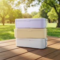 Bio-plastic Bento Lunchbox Herbruikbare PLA Lunchcontainer Lunchbox Sets Magnetronbestendig Bento Box voor School Kantoor Kamperen