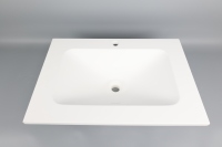 DCT OA004 Évier de salle de bain moderne en acrylique composite résistant aux hautes températures, écologique et durable, pour hôtels et villas