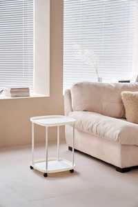 Petite table <span class=keywords><strong>d</strong></span>'appoint mobile avec roues pour meubles de maison pour bureau salon chambre à coucher-roulettes pour table basse et snack - Product Image 4