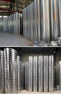 Conduit spiralé <span class=keywords><strong>galvanisé</strong></span> 80x2000mm, épaisseur 0,5-2,0mm, pour ventilation CVC et climatisation - Product Image 3