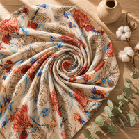 Tissu 100 % rayonne respirant et léger à imprimé floral pour robes, hauts et vêtements pour filles, tailles personnalisées, MOQ 1, directement de l'usine
