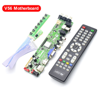 CND DTV3663 Signal numérique DVB-C DVB-T DVB-T2 universel Lcd TV contrôleur pilote carte principale avec télécommande