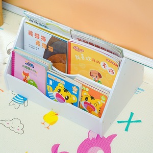 ชั้นวางหนังสือเด็กพีวีซีชั้นวางของแบบตั้งโต๊ะแบบพกพาหลายชั้นสำหรับจัดเก็บหนังสือภาพสำหรับห้องนอนเด็กห้องอ่านหนังสือ - Product Image 2
