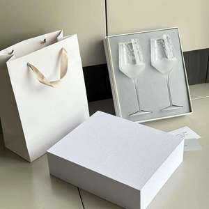Juego de Copas de Vino, 2 Piezas, Diseño de Lirio de los Valles, Copas de Vino Tinto Esmeriladas, Juego de Regalo para Fiestas, Bodas y Caja de Regalo - Product Image 2