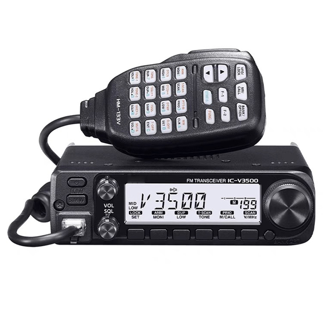 New Arrival IC-V3500 65W 144MHz FM Mobile Transceiver TX/RX 136-174MHz MIL-STD810G Professional Marine Car Use IPX6 Water