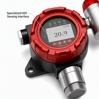 EA900-H2S Detektor Gas H2S Tetap Sensor Elektrokimia Ex d II CT6 Gb Tahan Ledakan IP66 Tahan Air Akurasi Tinggi Suara & Lampu