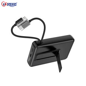 Cargador Portátil Magnético Inalámbrico Delgado PD de 22.5W con Pantalla LED y 2 Cables Integrados para Teléfono Móvil - Product Image 5