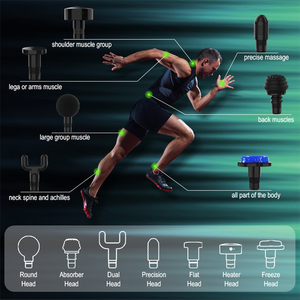 Portátil Tipo-C Anexos Múltiplos Alta Potência Deep Tissue Fascia <span class=keywords><strong>Gun</strong></span> Percussão Circulação Sanguínea Cordless Massage <span class=keywords><strong>Gun</strong></span> - Product Image 5