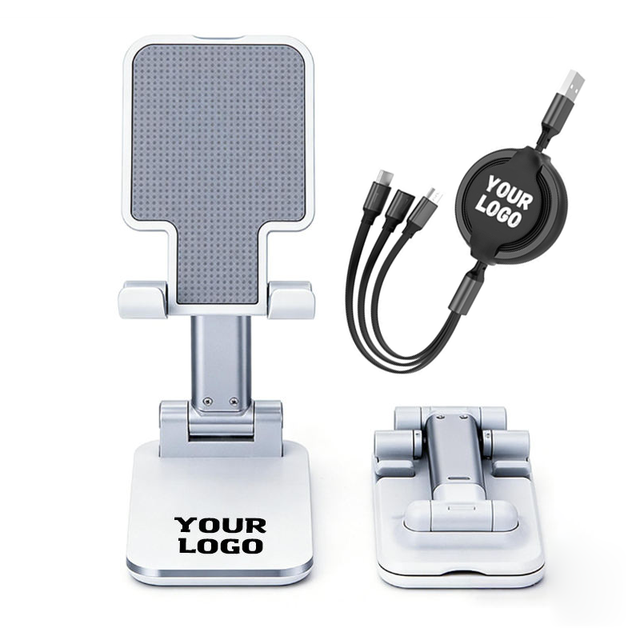 Wholesale Custom Logo Gift Round USB C for iPhone Cables Micro Portable Retractable Cord USB Charger Cords 3 in 1 Charging Cable