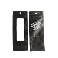 Sacs Mylar Dabwoods personnalisés vides, anti-odeur, avec fenêtre transparente, pour cartouches exotiques, sacs en plastique avec logo