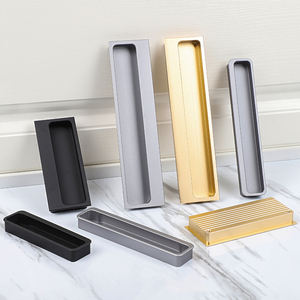 주방 수납장, 서랍장, 침실, 야외 창고, 빌라용 심플 메탈 슬라이딩 도어 알루미늄 매립형 손잡이 - Product Image 3