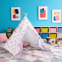 Tente de jeu tipi en toile de coton pliable pour enfants, idéale comme coin lecture intérieur – Vente en gros