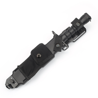 Couteau de chasse en acier inoxydable M9 avec manche en bois, lame à pointe tombante, bord droit, qualité industrielle, étui en cuir