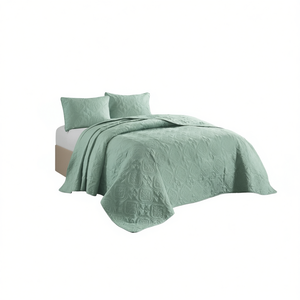 Juego de Cubrecama Reversible de 3 Piezas Tamaño Queen Db, Microfibra Acolchada con Patrón de Parches, para Uso en Hogar y Hotel - Product Image 1