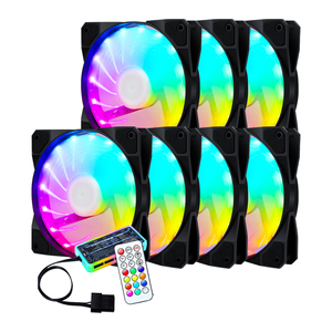 Бесплатный образец 12 В 6Pin 15 светодиодных ламп RGB игровой ПК корпус охлаждающий Компьютерный Вентилятор СВЕТОДИОДНЫЙ многоцветный 120 мм кулер для процессора вентилятор RGB Компьютерный Вентилятор - Product Image 3