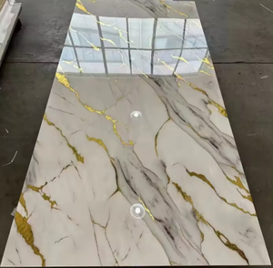 大理石シート3mm <span class=keywords><strong>PVC</strong></span>壁パネル室内壁パネルUv大理石シート - Product Image 1